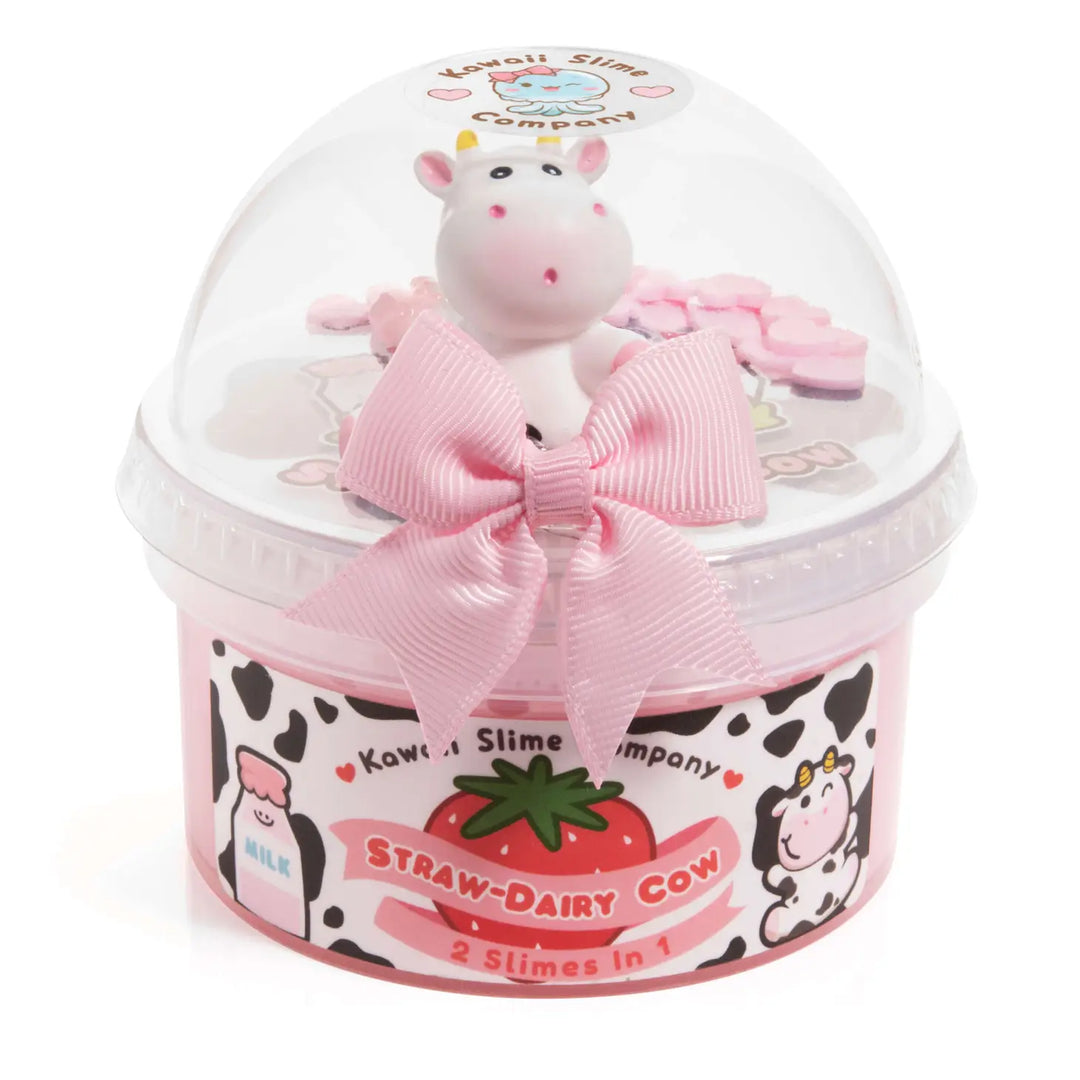 Straw-Dairy Cow 2 Slimes in 1 | Kawaii Slime Company