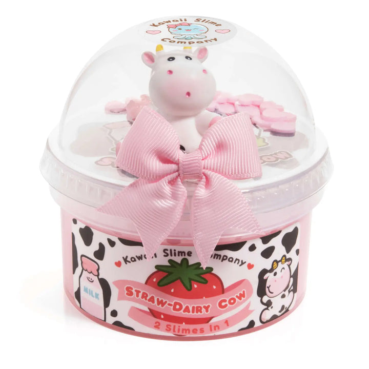 Straw-Dairy Cow 2 Slimes in 1 | Kawaii Slime Company