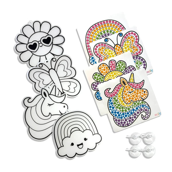 Sun Sparkles Gem Suncatcher Kit - Rainbow Magic - 4 Designs | OOLY
