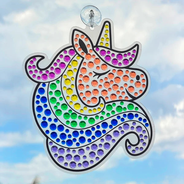 Sun Sparkles Gem Suncatcher Kit - Rainbow Magic - 4 Designs | OOLY