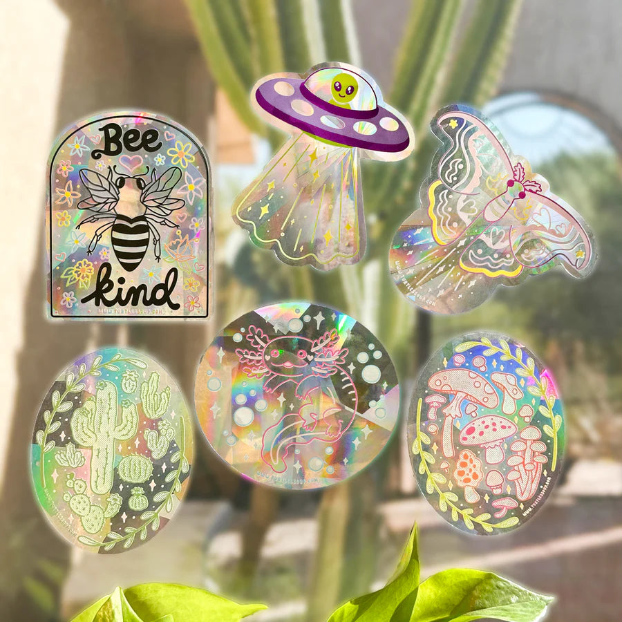 Axolotl Suncatcher Sticker | Turtle's Soup