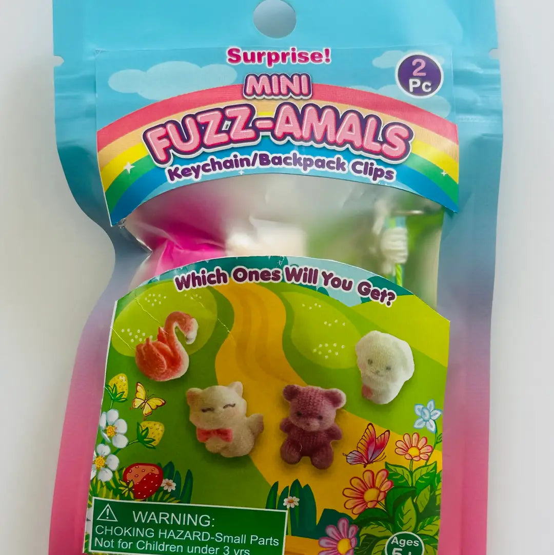 Surprise Mini Fuzz-Amals Keychain Backpack Clips | Zorbitz