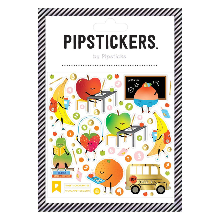 Back to school for cute fruit in sticker form