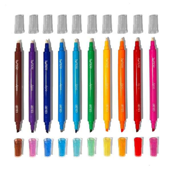 Switch-eroo! Color-Changing Activity Kit - Markers Stickers Coloring Book | OOLY