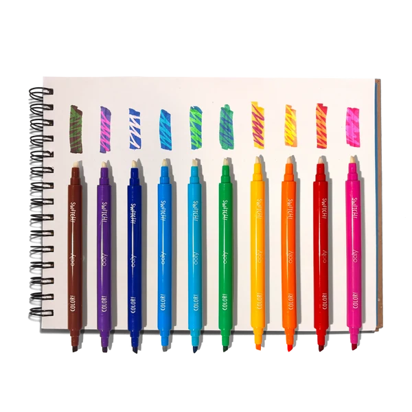 Switch-eroo! Color-Changing Activity Kit - Markers Stickers Coloring Book | OOLY