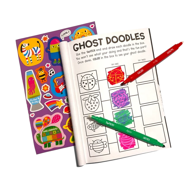 Switch-eroo! Color-Changing Activity Kit - Markers Stickers Coloring Book | OOLY