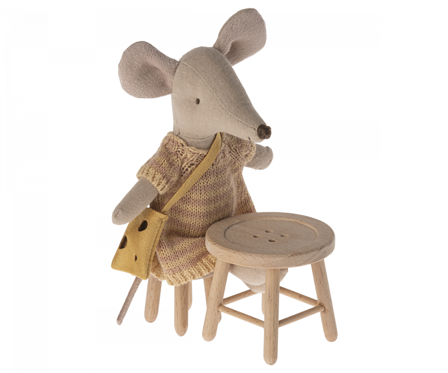 Table and Stool Set, Mouse | Maileg