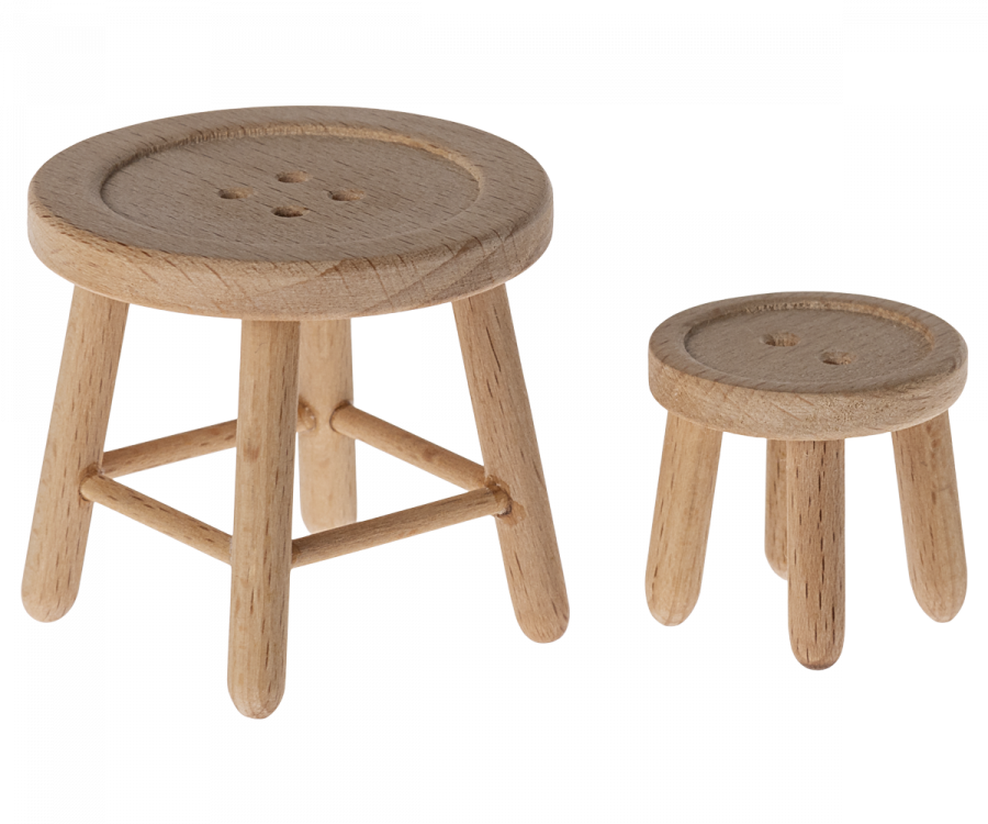 Table and Stool Set, Mouse | Maileg