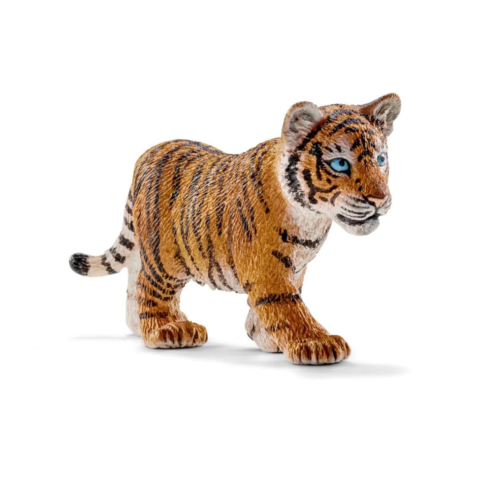angled side view of tiger cub