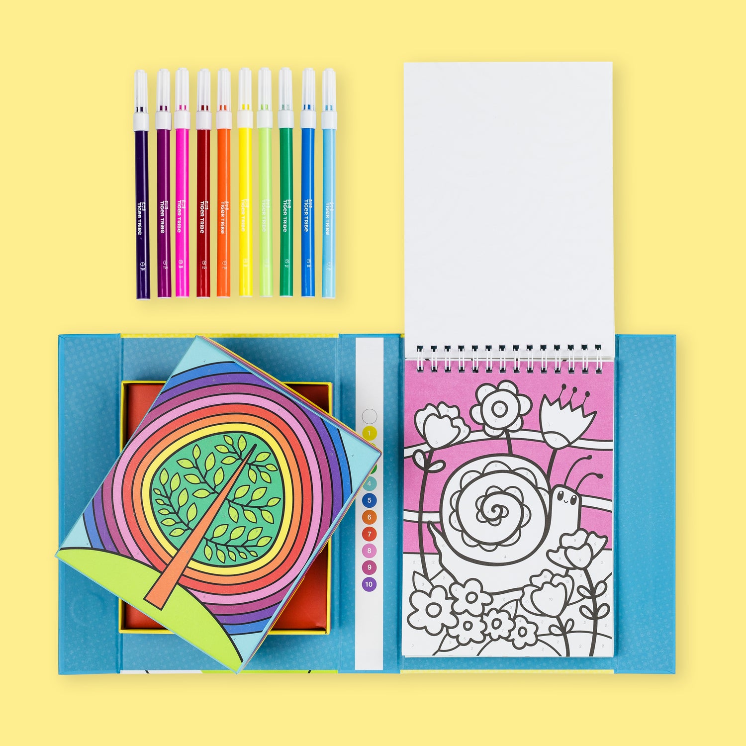 Color by Numbers - Rainbow Garden | Tiger Tribe