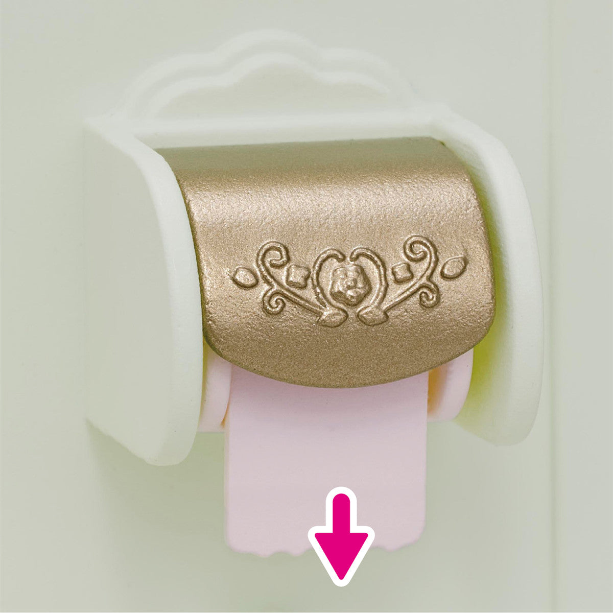example of pulling toilet paper