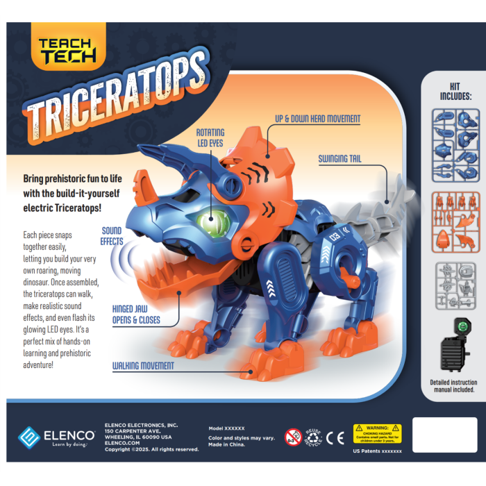 Teach Tech Triceratops  | Elenco