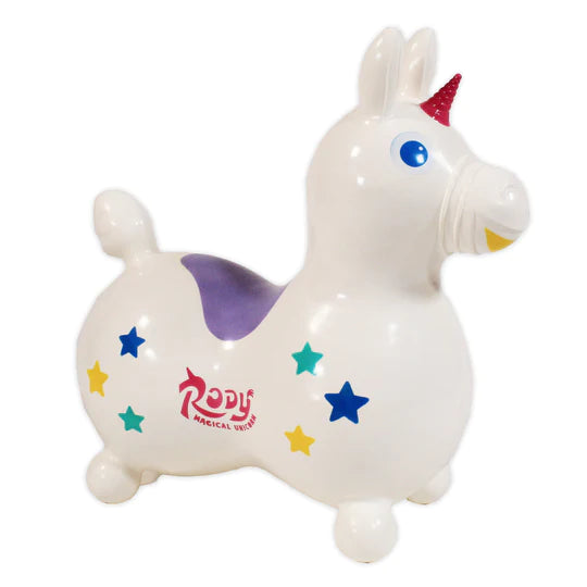 Rody Magical Unicorn Bounce Toy - White