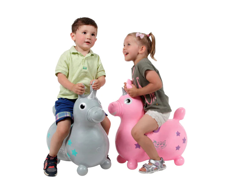 Rody Magical Unicorn Bounce Toy - White