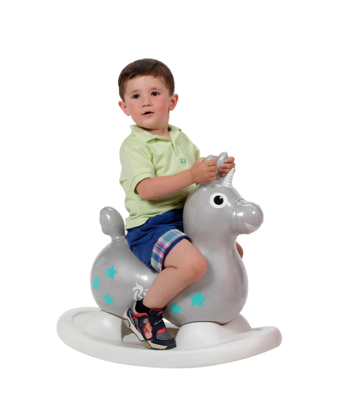 Rody Magical Unicorn Bounce Toy - White