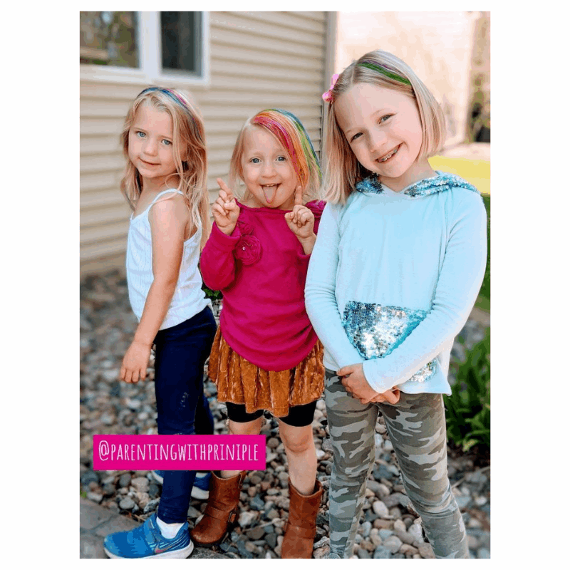Hair Coloring Chalk, 6 Pack