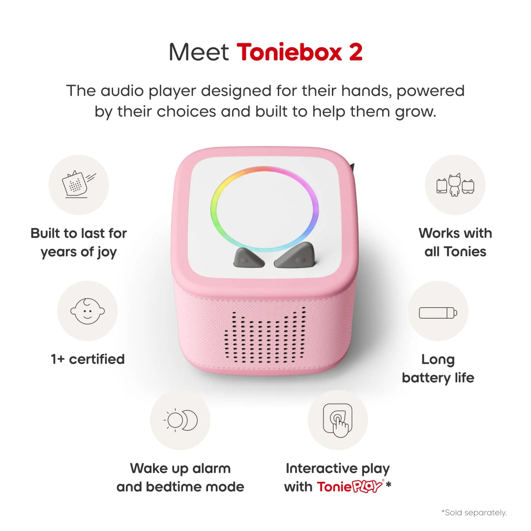 Toniebox 2 Play Set - Winnie the Pooh - Cloud Pink | Tonies