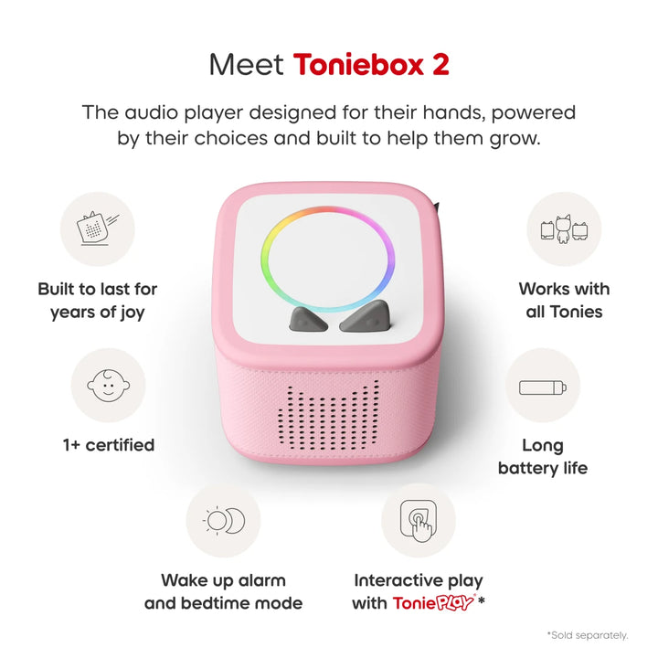Toniebox 2 Play Set - Winnie the Pooh - Cloud Pink | Tonies