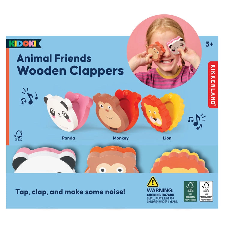 Animal Friend Wooden Clapper