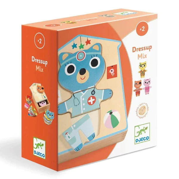 Wooden Puzzles Dressup Mix | DJECO