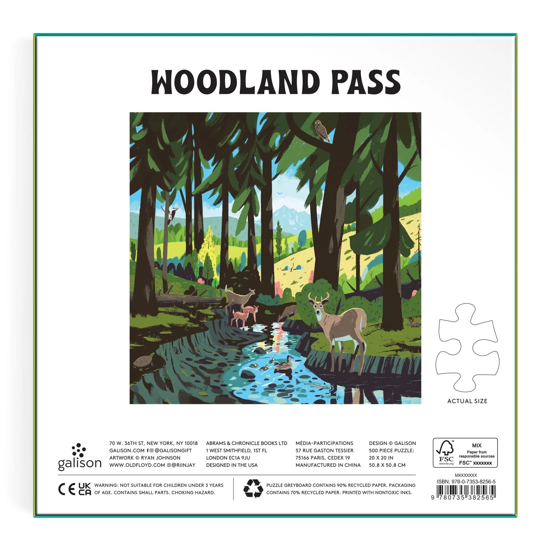 Woodland Pass 500 Piece Puzzle | Galison
