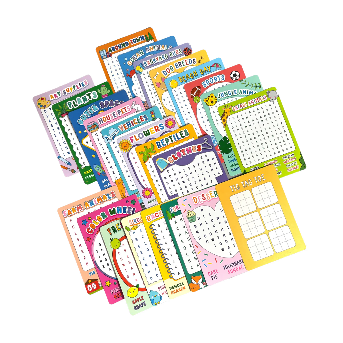all 24 word searches displayed