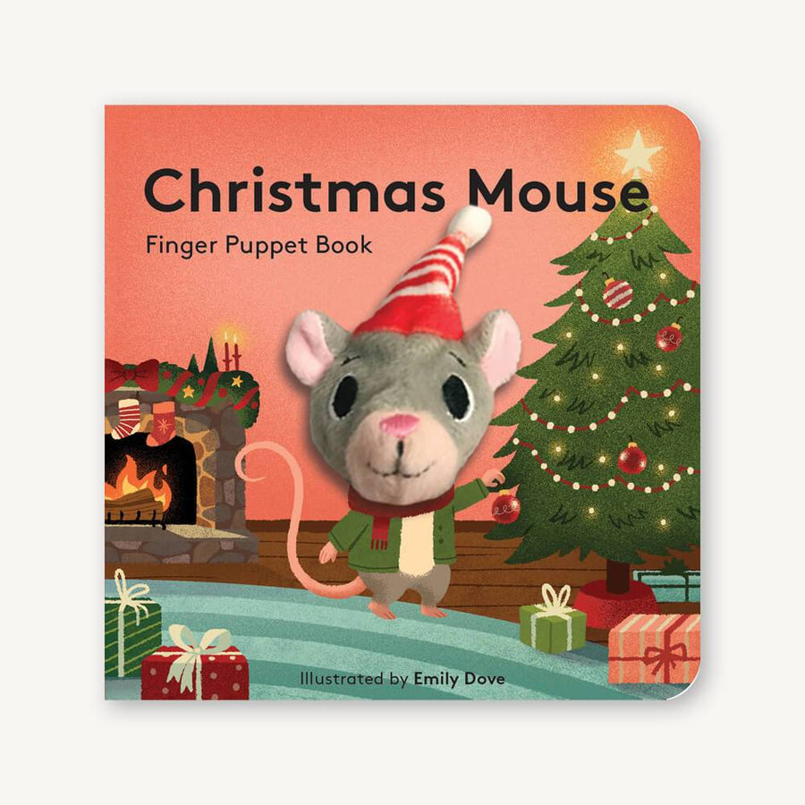 cover art of christmas mouse finger puppet book