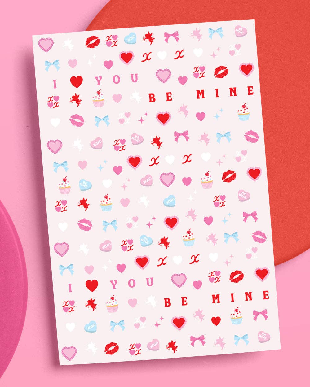 xo, Fetti Holiday Valentine's Be Mine Nail Stickers | cupid, valentine, V-Day
