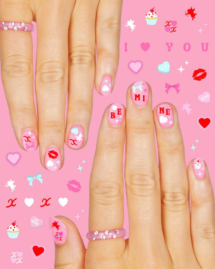 xo, Fetti Holiday Valentine's Be Mine Nail Stickers | cupid, valentine, V-Day