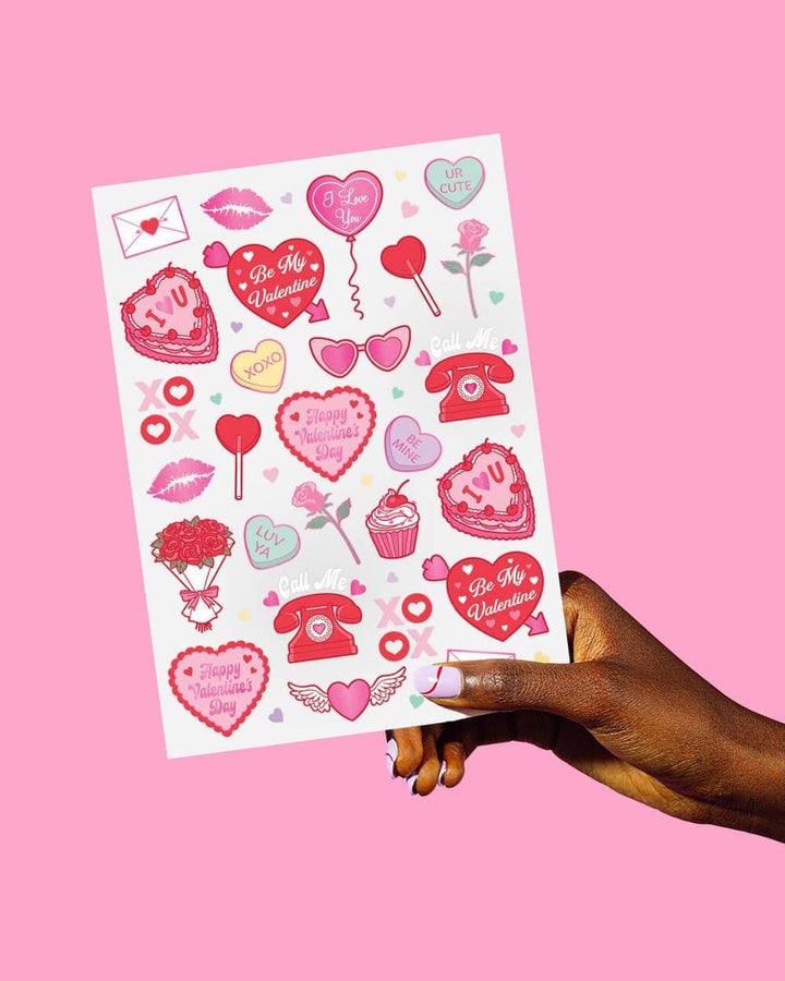 xo, Fetti Holiday Valentines Day Temporary Tattoos, Galentines Party