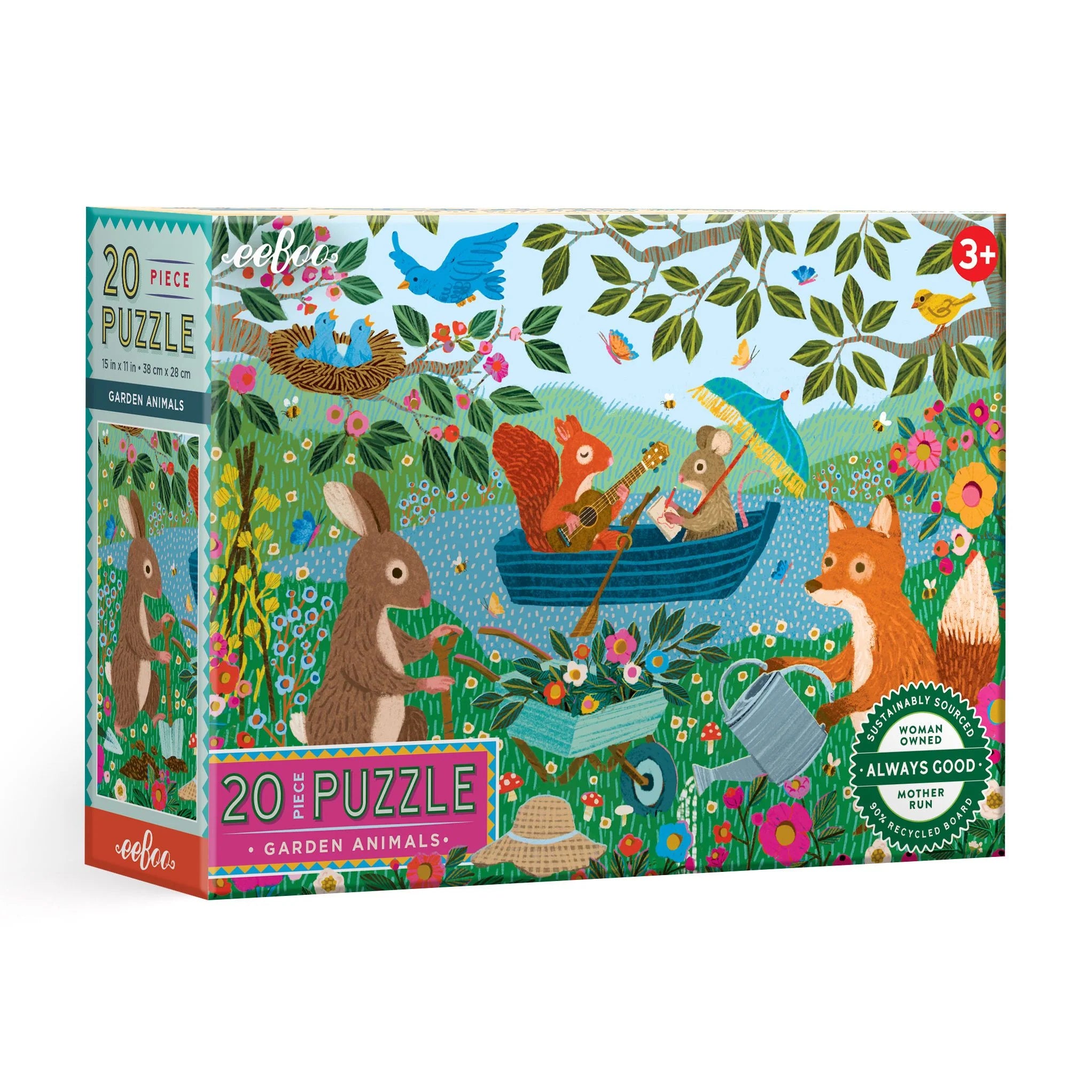 Garden Animals 20 Piece Puzzle | eeBoo