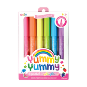 cover art of front of yummy yummy scented highlighters packaging
