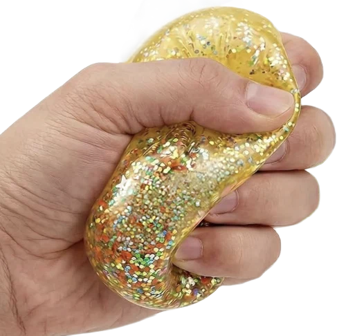 Secret Sparkle Dumplin' Unicorn Shaped Glitter Squishy | Zorbitz