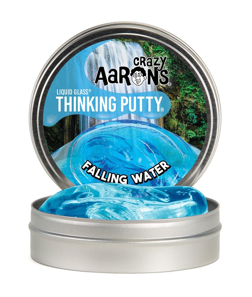 Falling Water Liquid Glass 4" Thinking Putty Tin | Crazy Aaron's