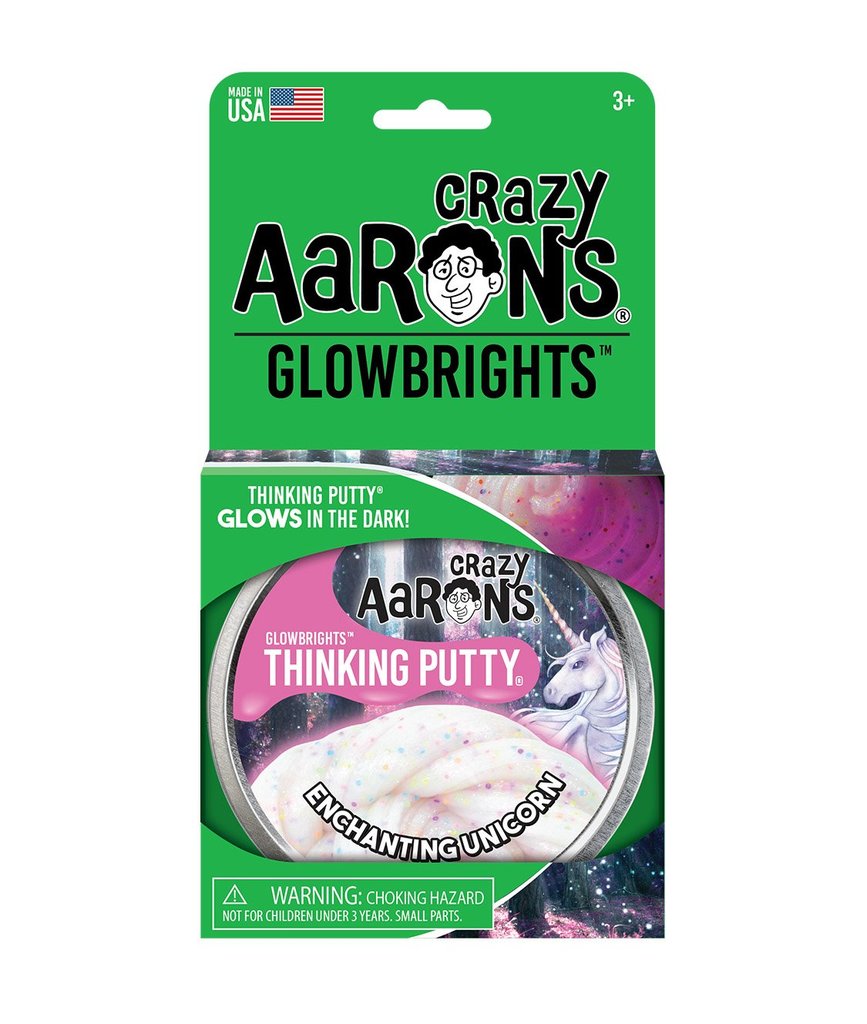 Glow Thinking Putty - Enchanting Unicorn - Thinking Putty Tin 4" | Crazy Aaron's