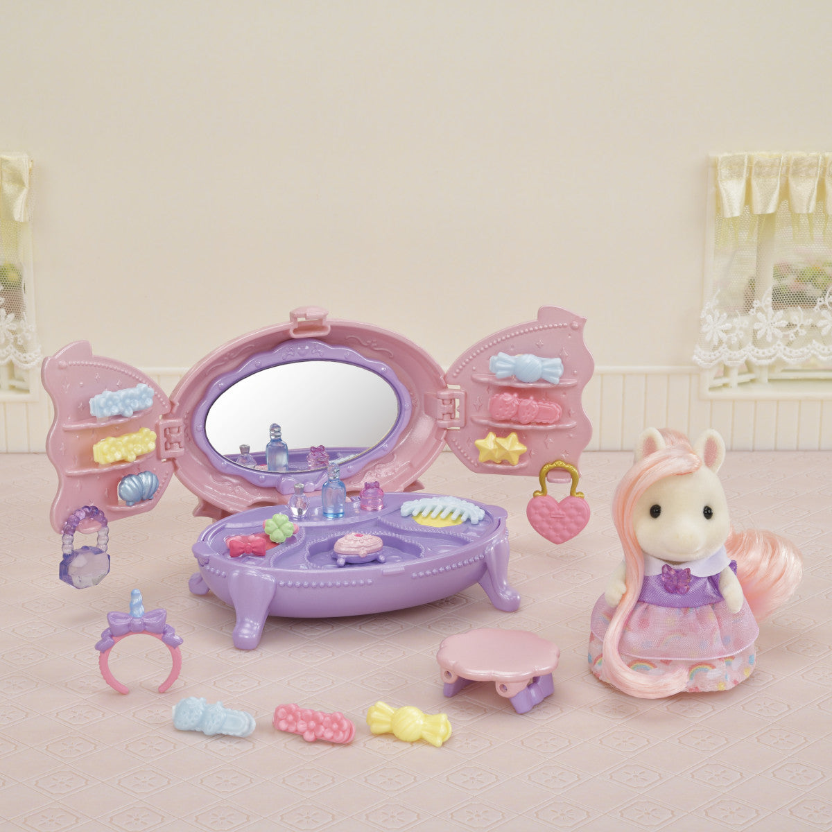 Calico critters bedroom hot sale & vanity set