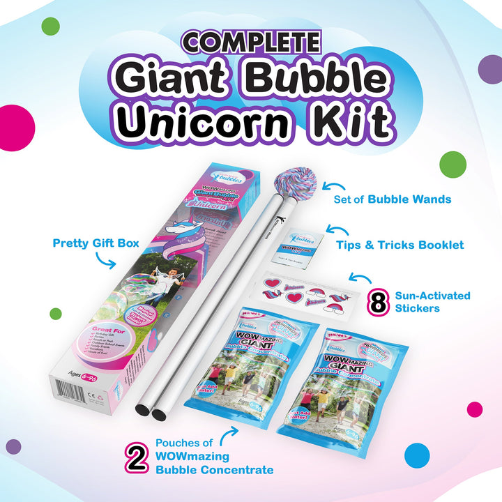 WOWmazing Giant Bubble Unicorn Kit | South Beach Bubbles
