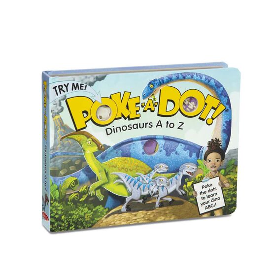 Poke-a-Dot - Dinosaurs A to Z Board Book | Melissa & Doug