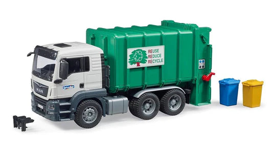 MAN TGS Rear Loading Garbage (Green) | Bruder - LOCAL PICKUP
