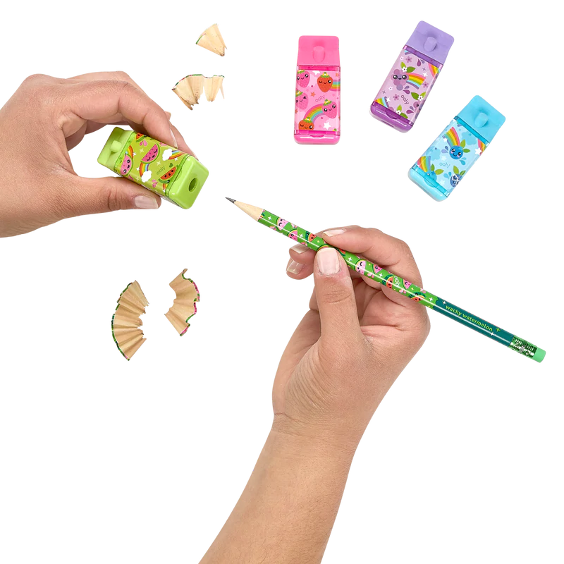 Lil' Juicy Box Scented Erasers + Sharpeners | OOLY