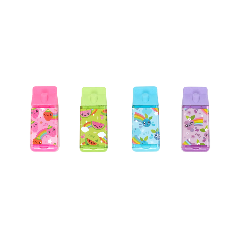 Lil' Juicy Box Scented Erasers + Sharpeners | OOLY