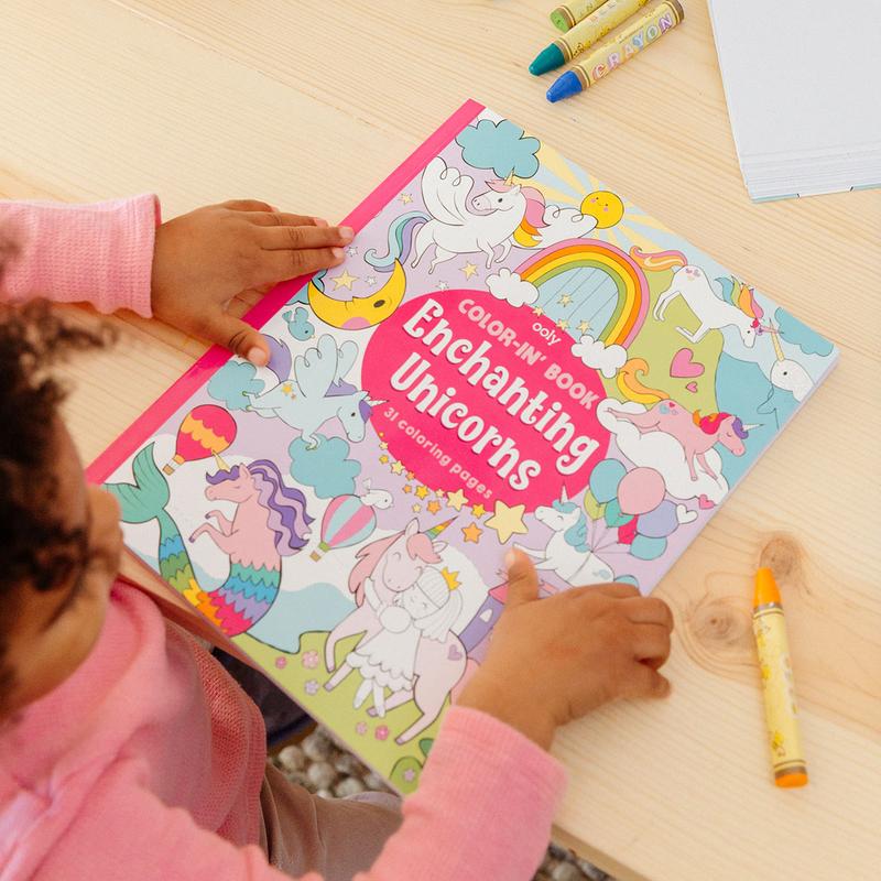 Color'In Book: Enchanting Unicorns | OOLY