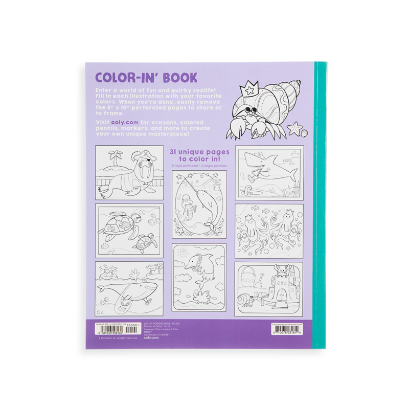Color'In Book: Outrageous Ocean | OOLY