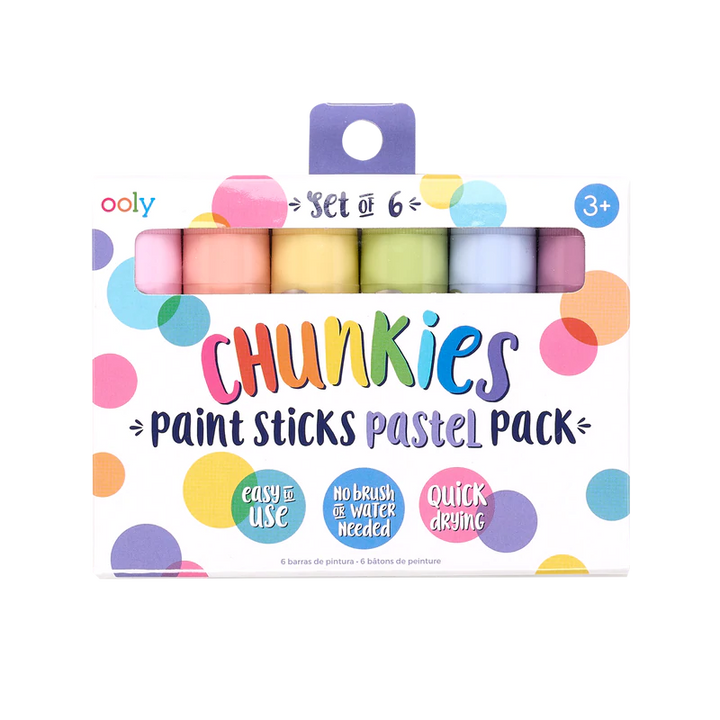 Chunkies Paint Sticks - Pastel Set of 6 | OOLY
