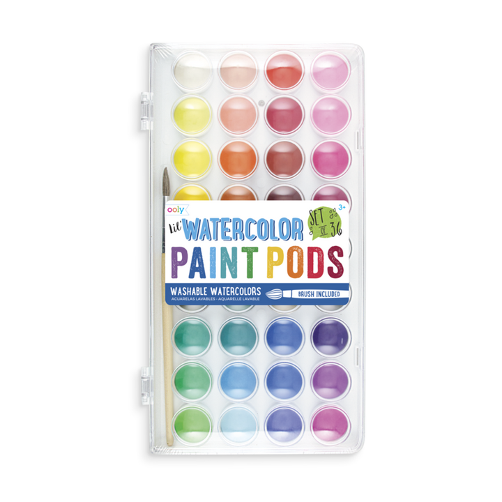 Lil' Watercolor Paint Pods - 36 Pc Set | OOLY