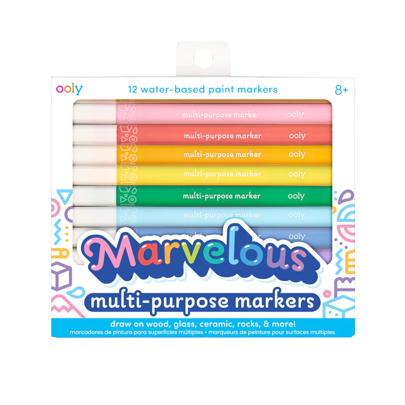 Marvelous Multi Purpose Paint Markers - Set of 12