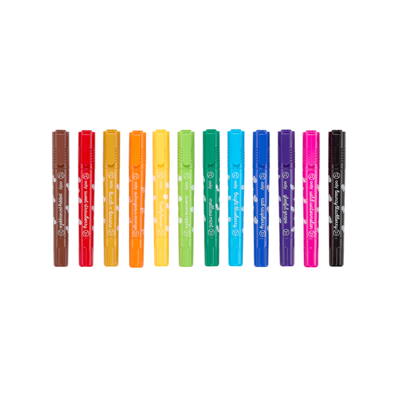 Yummy Yummy Chunky Scented Markers - Set of 12 | OOLY