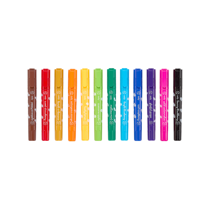 Yummy Yummy Chunky Scented Markers - Set of 12 | OOLY