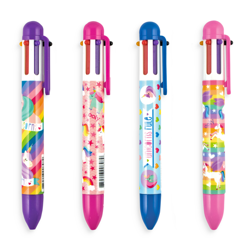 Unique Unicorns - 6 Click Multi-Color Pen | OOLY