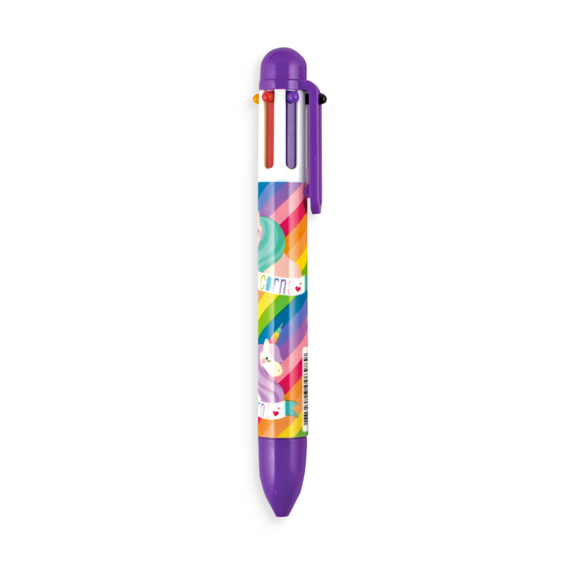 Unique Unicorns - 6 Click Multi-Color Pen